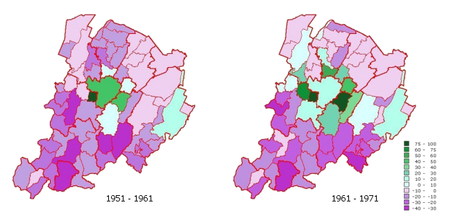 Figura 1 - Variazione % della popolazione residente