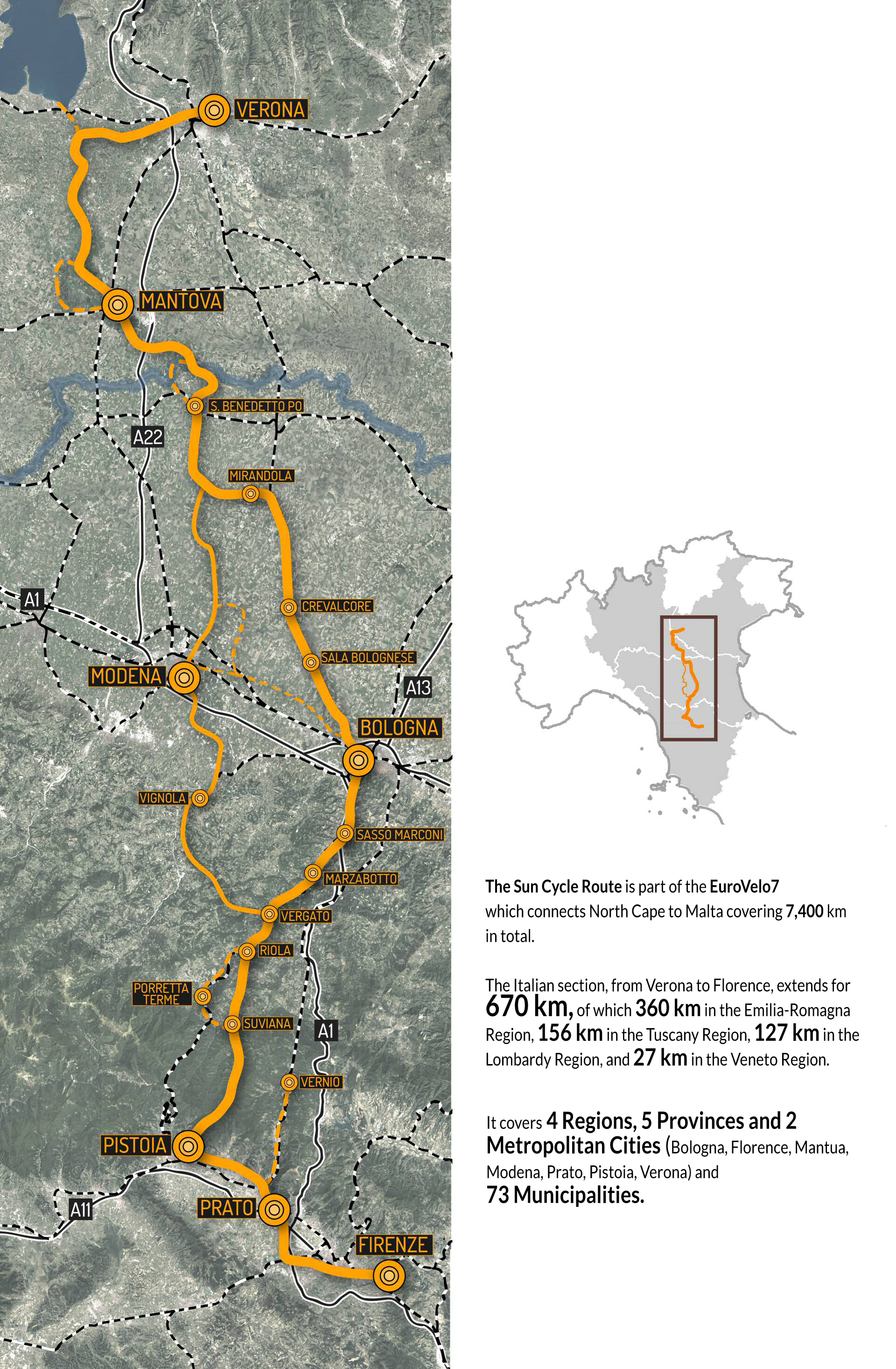 Mappa tracciato giallo