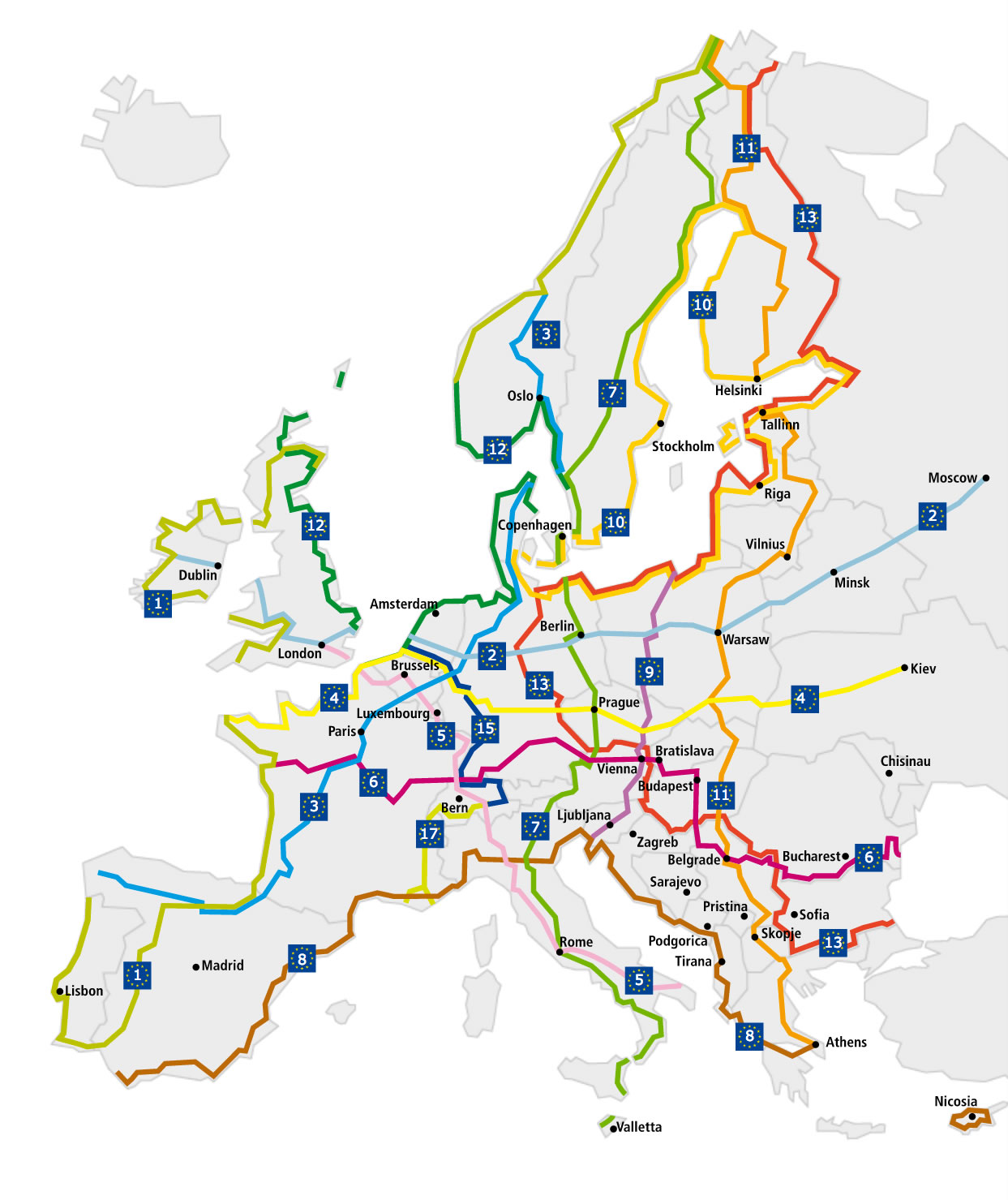 Cartina percorso Eurovelo