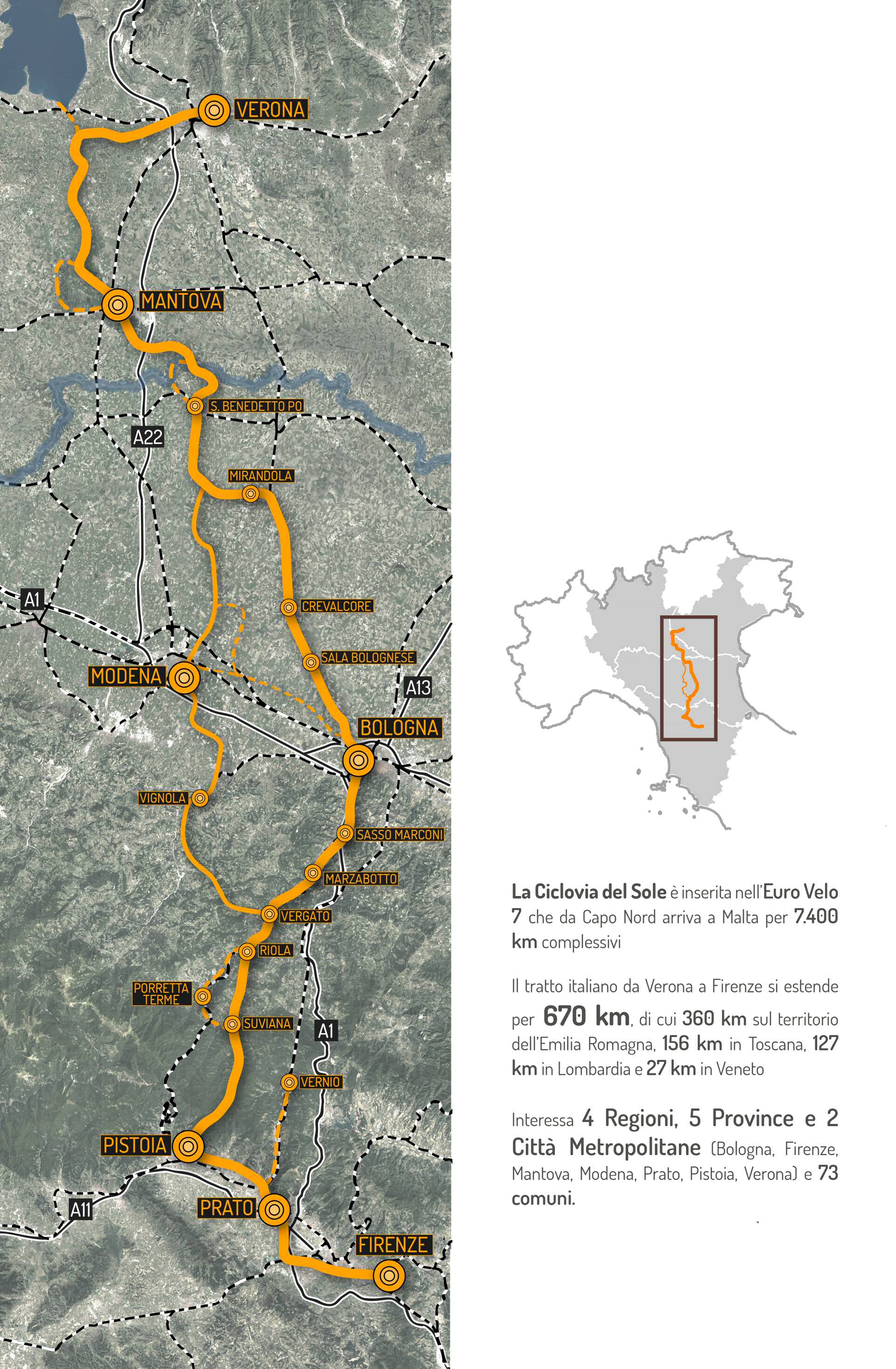 Mappa tracciato giallo