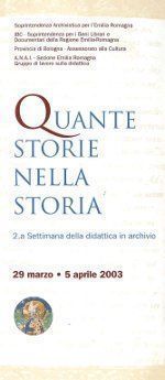 Quante storie nella storia - II Settimana della didattica in archivio