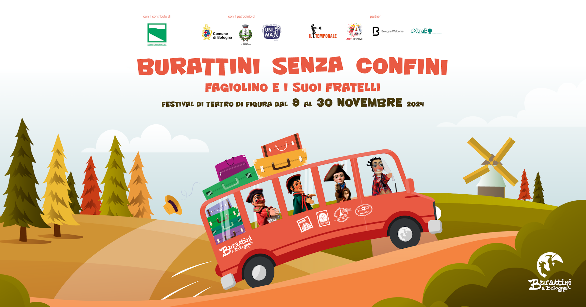 Burattini senza Confini - Festival di teatro di figura dal 9 al 30 novembre 2024