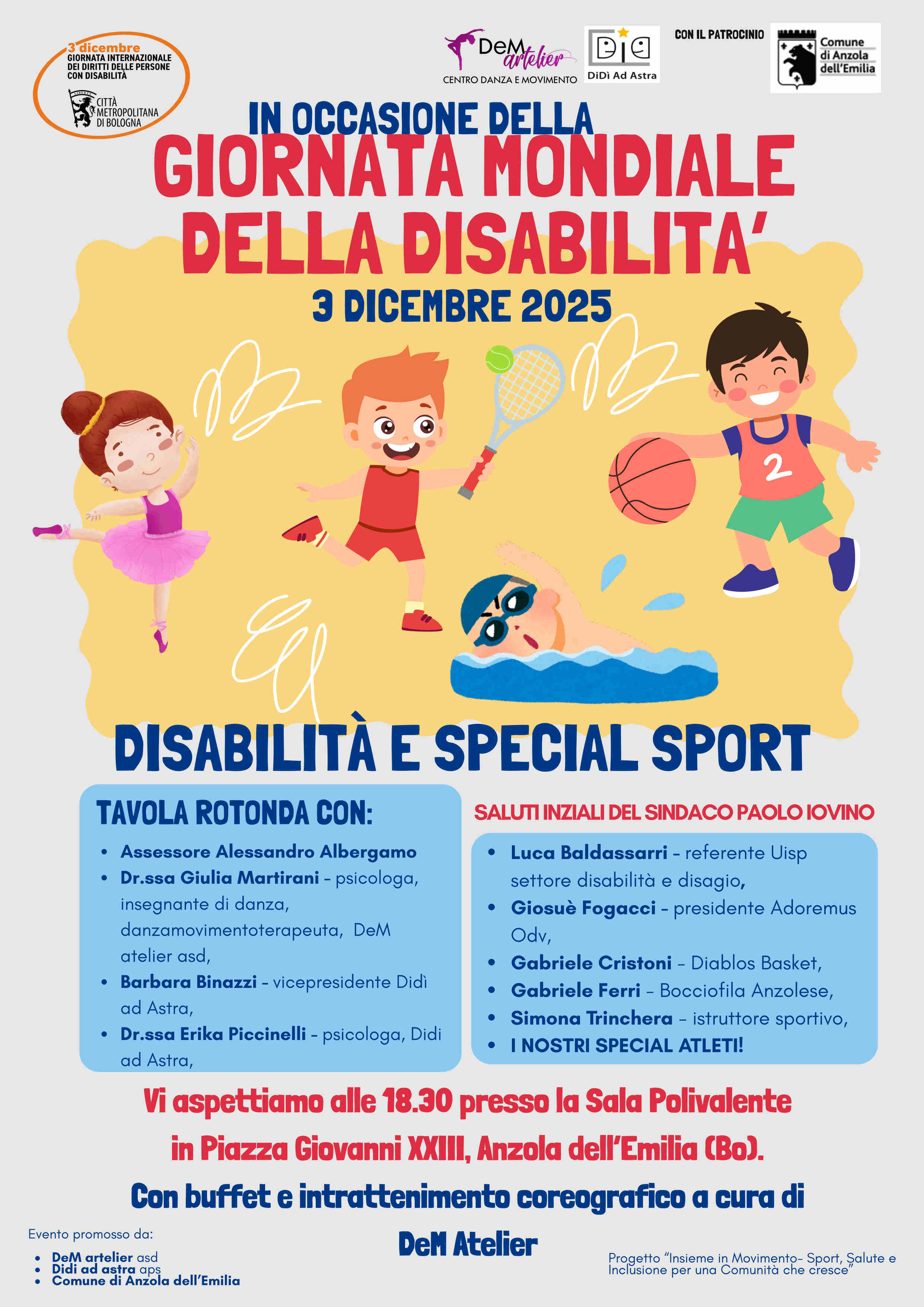 Locandina dell'iniziativa 