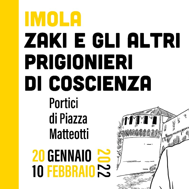 "Zaki e gli altri prigionieri di coscienza", a Imola dal 20 gennaio al 10 febbraio