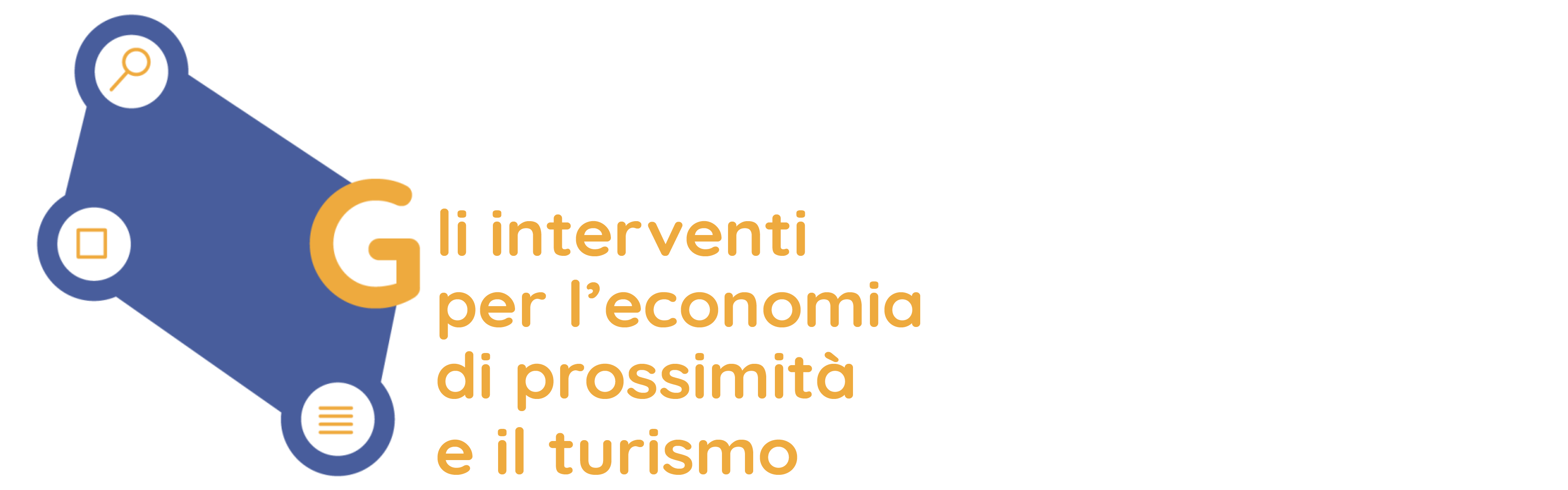 Gli interventi per l'economia di prossimità e il turismo