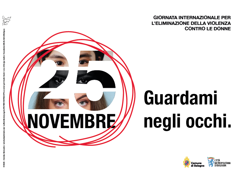 25 novembre 2023 - L'immagine è stata realizzata da Caterina Barracchia nell'ambito del progetto "Poster for the city" a cura di Danilo Danisi, professore del corso di Design Grafico dell'Accademia di Belle Arti di Bologna.
