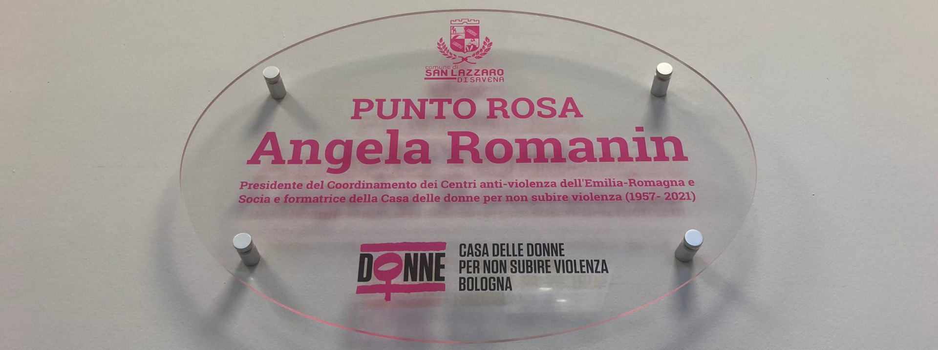 Intitolato ad Angela Romanin il Punto Rosa di San Lazzaro