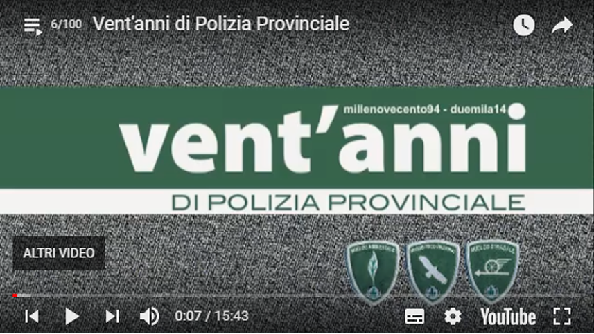 Vent'anni di Polizia Provinciale