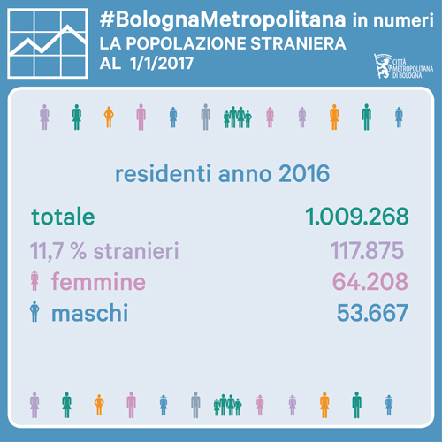 BolognaMetropolitana in numeri - I residenti stranieri
