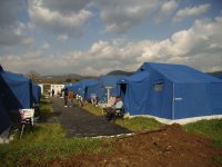 Tende allestite nel campo di Villa Sant'Angelo - Foto Protezione civile Emilia-Romagna