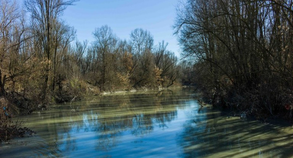 Un tratto della Golena di San Vitale a Calderara di Reno