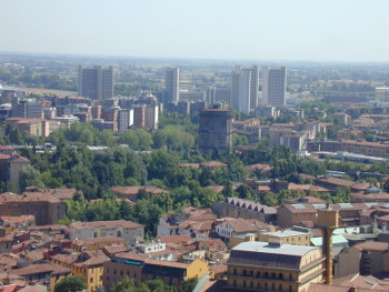 Panoramica della città. Archivio Città Metropolitana di Bologna