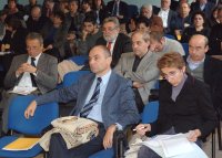 Un momento della Conferenza metropolitana al Sabin. In prima fila il senatore Vitali - Archivio Provincia di Bologna