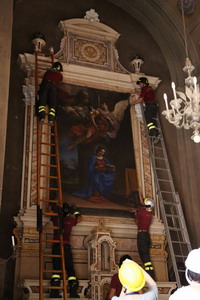 Pieve di Cento, Collegiata Santa Maria Maggiore - Distacco dell'Annunciazione del Guercino