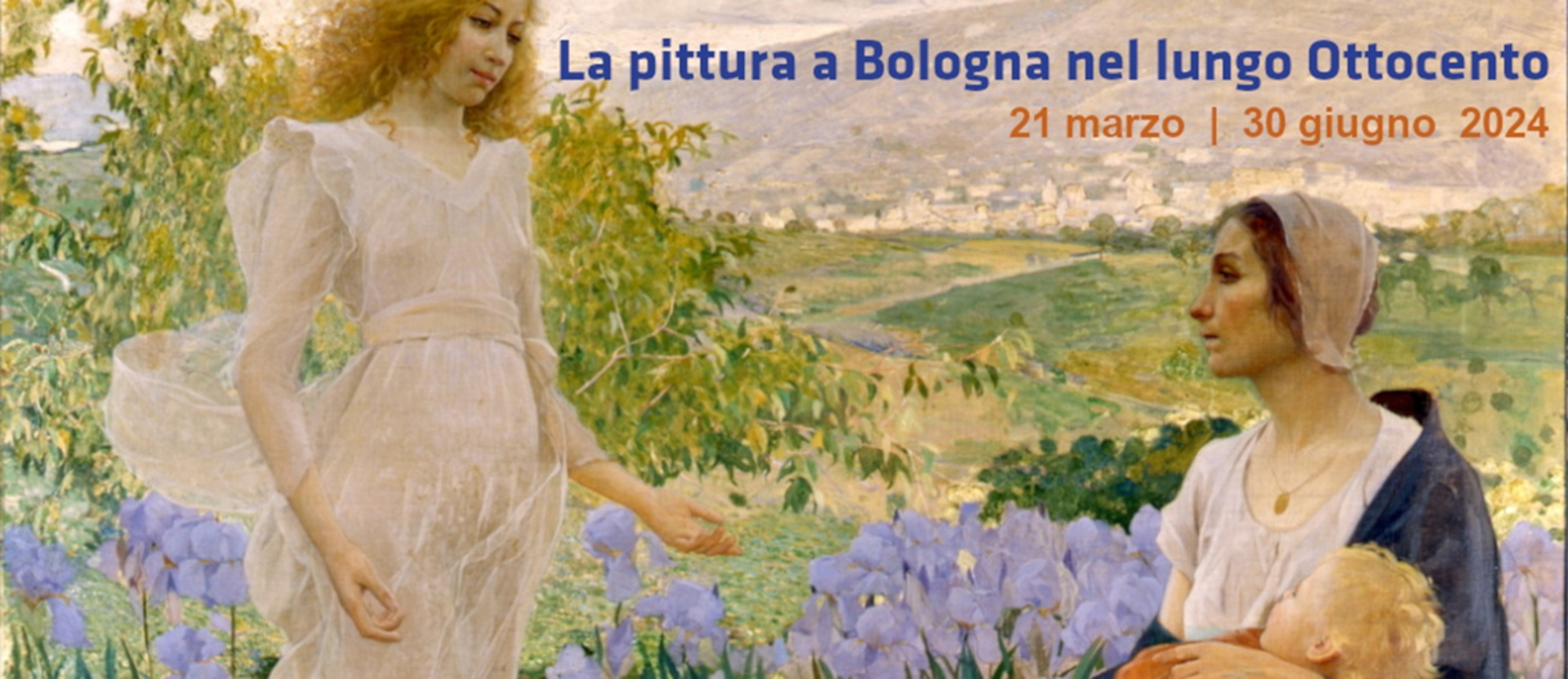 Dettaglio dal programma della mostra La pittura a Bologna nel lungo Ottocento