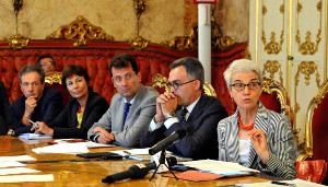 Un momento della presentazione del Bilancio di mandato 2009-2014 - Archivio Provincia di Bologna