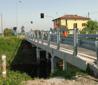 Il ponte ristrutturato e aperto al traffico - Archivio Provincia di Bologna