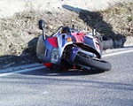 Moto coinvolta in incidente
