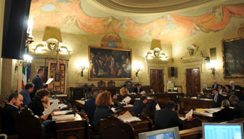 Una seduta del Consiglio metropolitano - Archivio Città metropolitana di Bologna