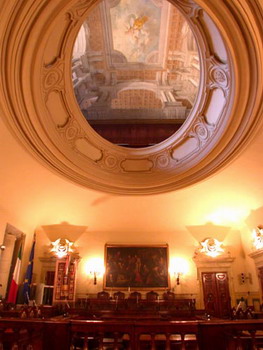 Sala Consiglio di palazzo Malvezzi - Archivio Provincia di Bologna