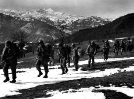 Soldati USA sulle pendici del Monte Belvedere