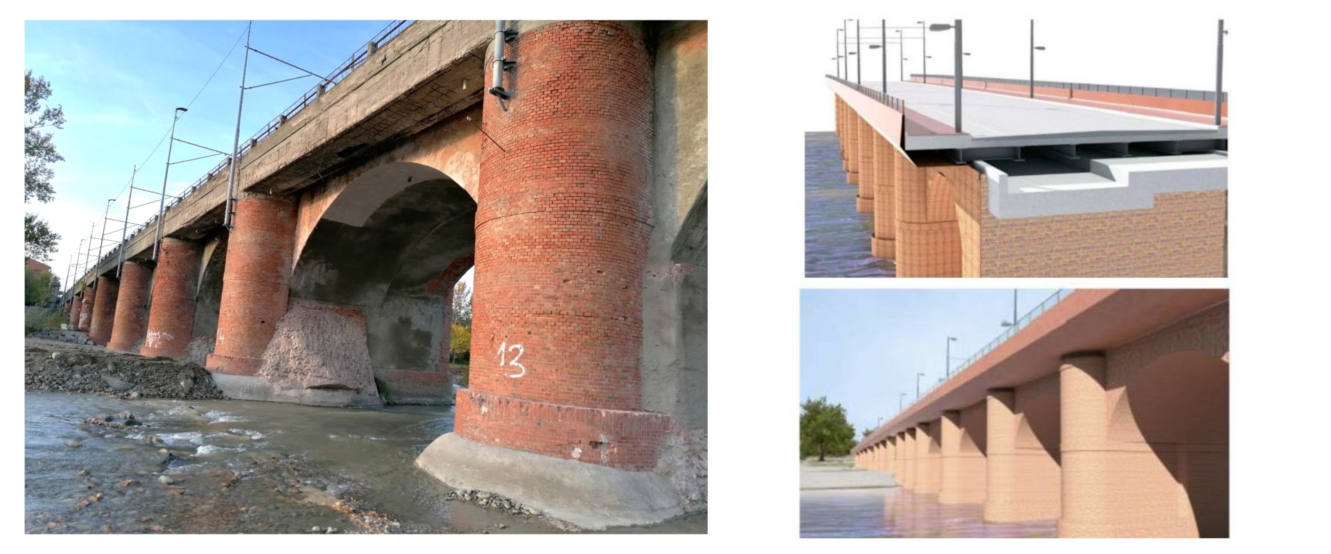 Immagini del ponte e del progetto