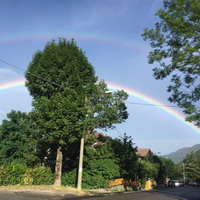 Doppio arcobaleno a Vidiciatico