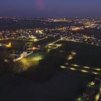 Argelato, panoramica su villa Beatrice