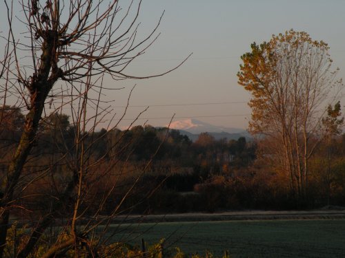 15/12/2009 - Zoom sul Cimone, scattata da Granarolo dell'Emilia da Andrea Gnesini