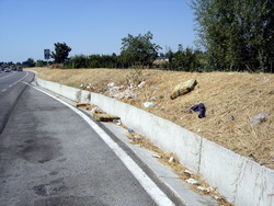 SP 569 direzione Bazzano, in prossimità uscita Ponte Ronca. Foto scattata da Massimo Righini, Crespellano
