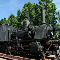 Locomotiva a vapore del 1906 in partenza verso Udine