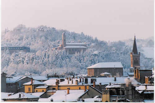 La neve sui tetti di Bologna - Foto di Antonella Campanini