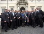 La delegazione della Provincia a Roma