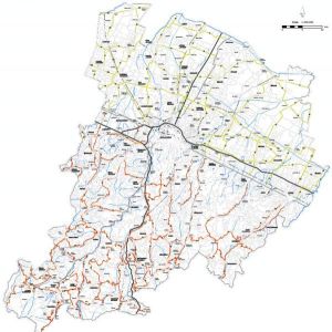 mappa delle strade con l'obbligo di catene
