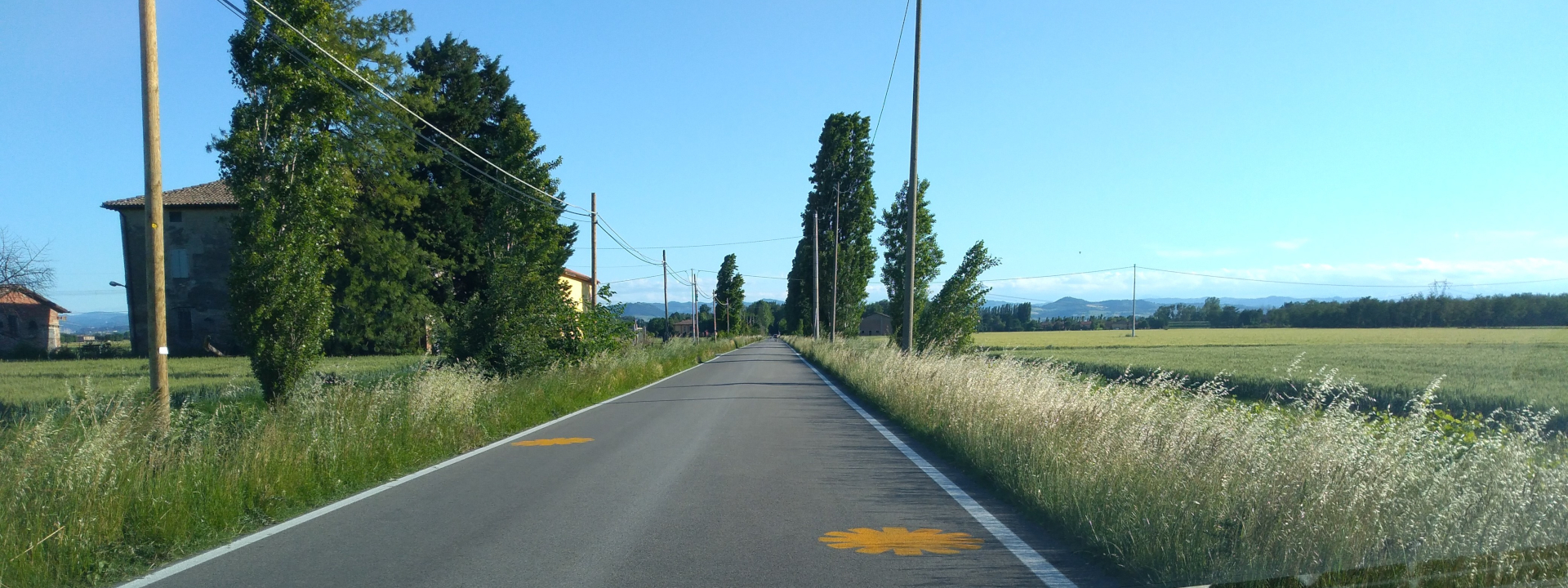 Un tratto della Ciclovia del Sole