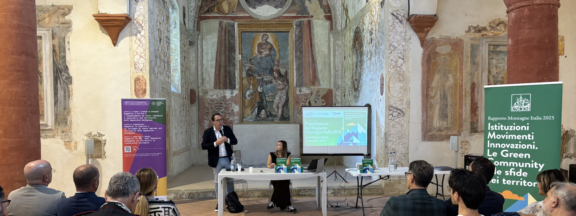 Un momento dell'incontro a Monte San Pietro
