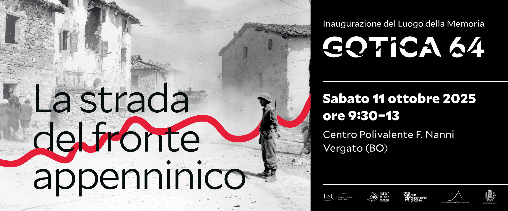 Locandina di Gotica 64 - La strada del fronte appenninico Locandina di Gotica 64 - La strada del fronte appenninico