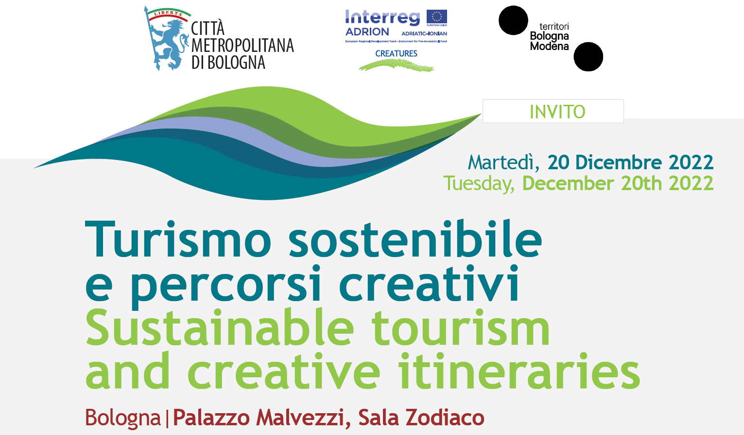 Turismo sostenibile e percorsi creativi conferenza finale Creatures