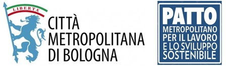 Logo Città metropolitana + Patto lavoro