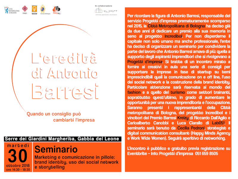 L'eredità di Antonio Barresi - Quando un consiglio può cambiarti l'impresa