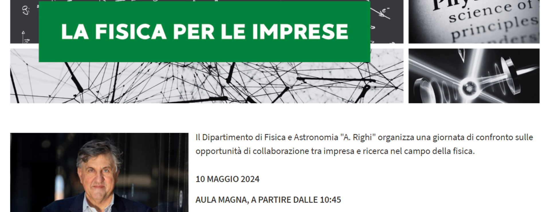 La fisica per le imprese