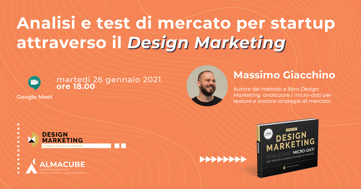 Design Marketing: analisi e test di mercato per startup - evento