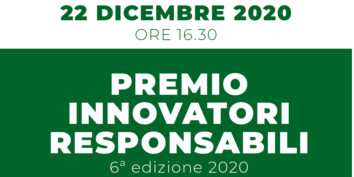 Evento di premiazione Innovatori responsabili 2020