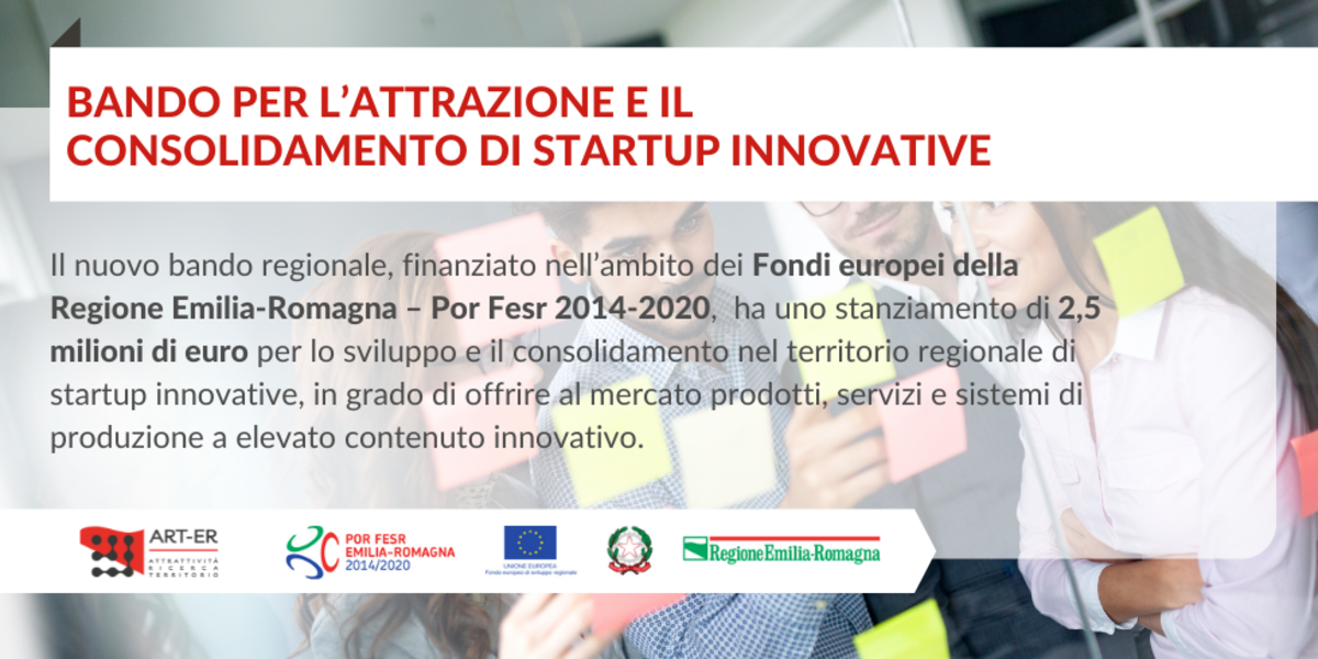 bando per l'attrazione e il consolidamento di startup innovative