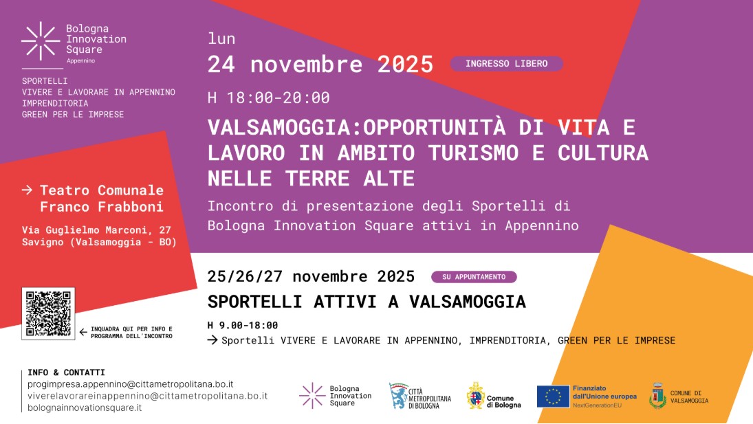 Valsamoggia: opportunità in turismo e cultura nelle terre alte