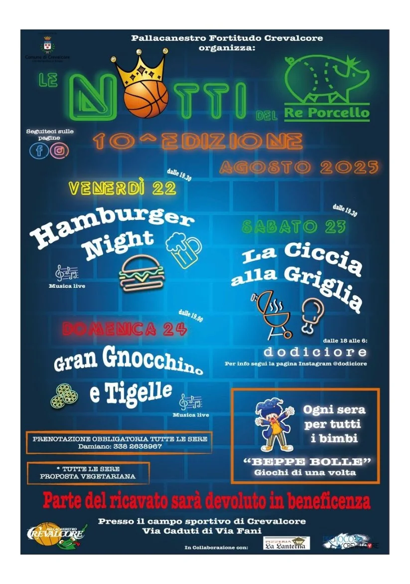 Locandina dell'iniziativa
