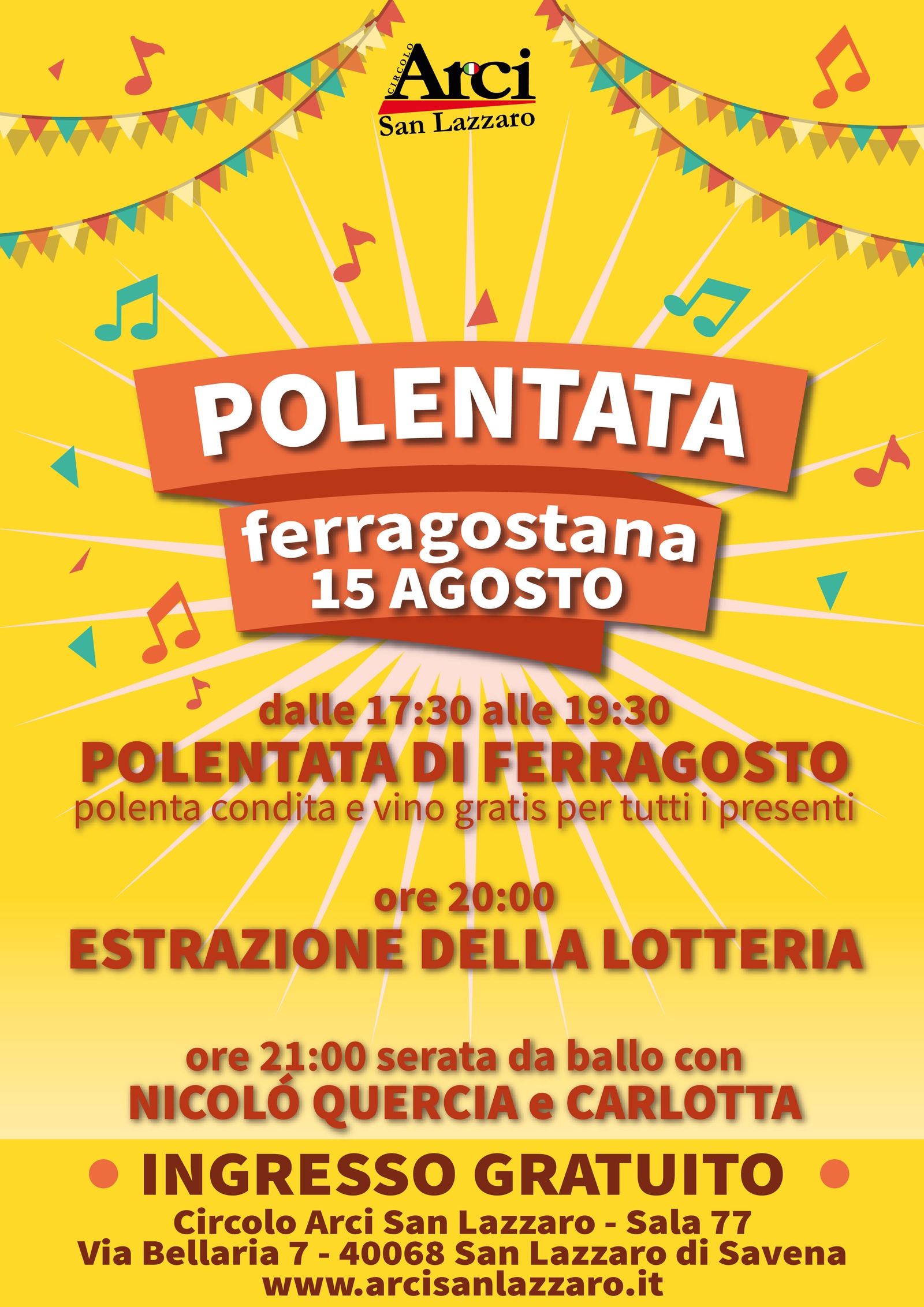 Locandina dell'iniziativa