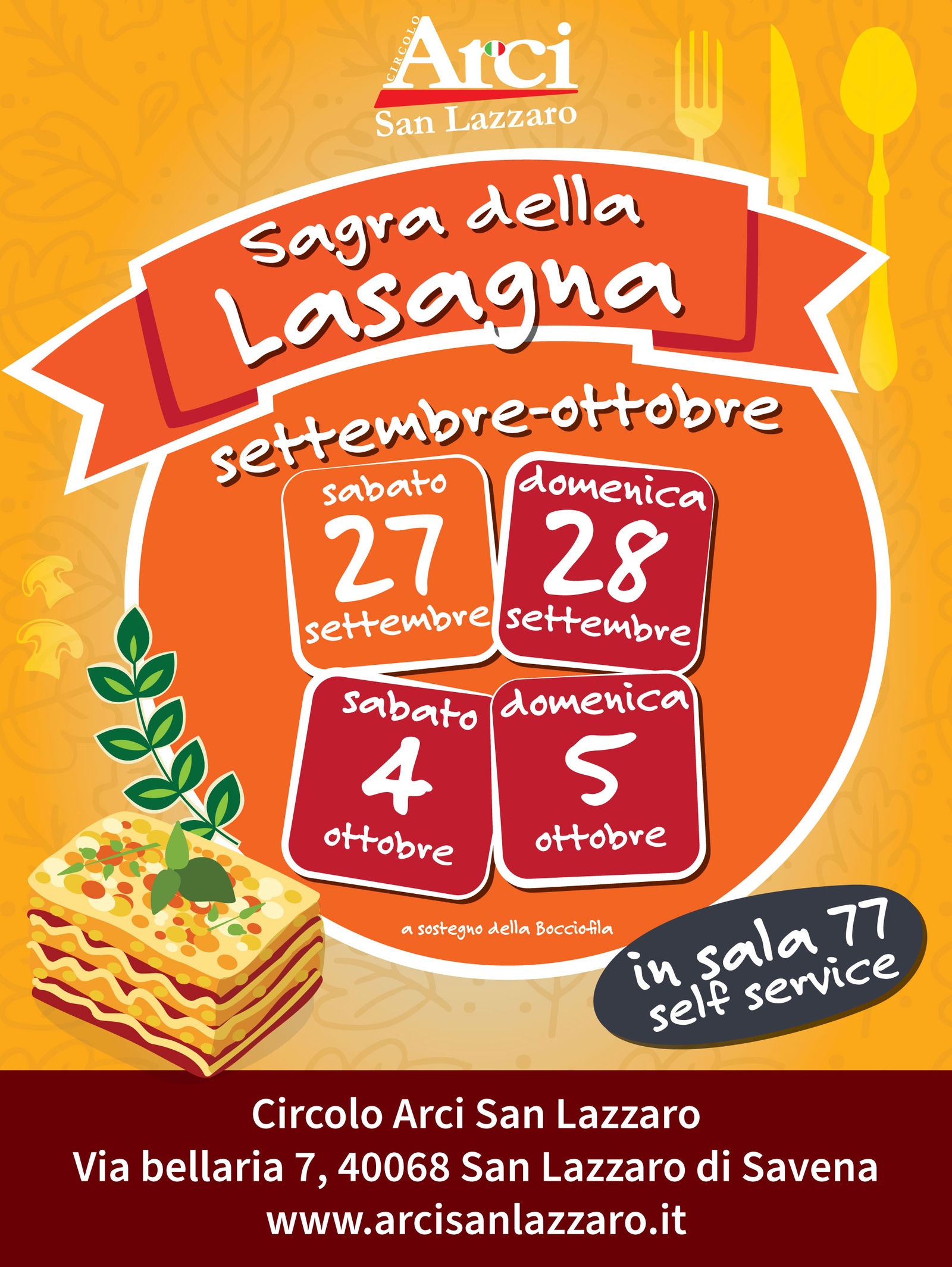 Locandina dell'iniziativa