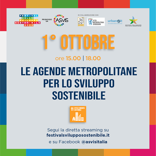 Le Agende metropolitane per lo Sviluppo Sostenibile: disponibile il video dell’evento dell’1 ottobre 2020