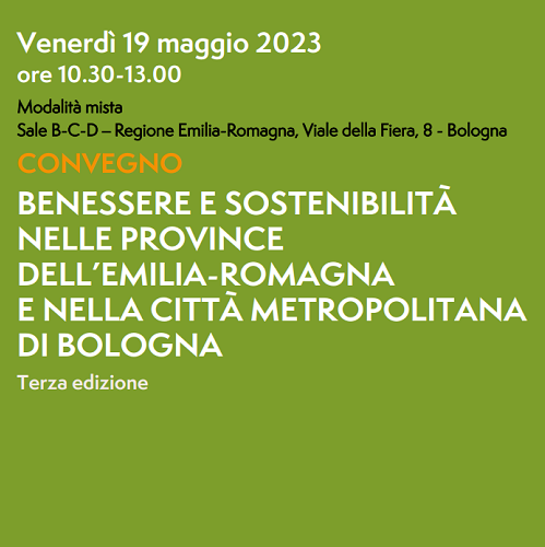 Convegno su benessere e sostenibilità in Emilia-Romagna